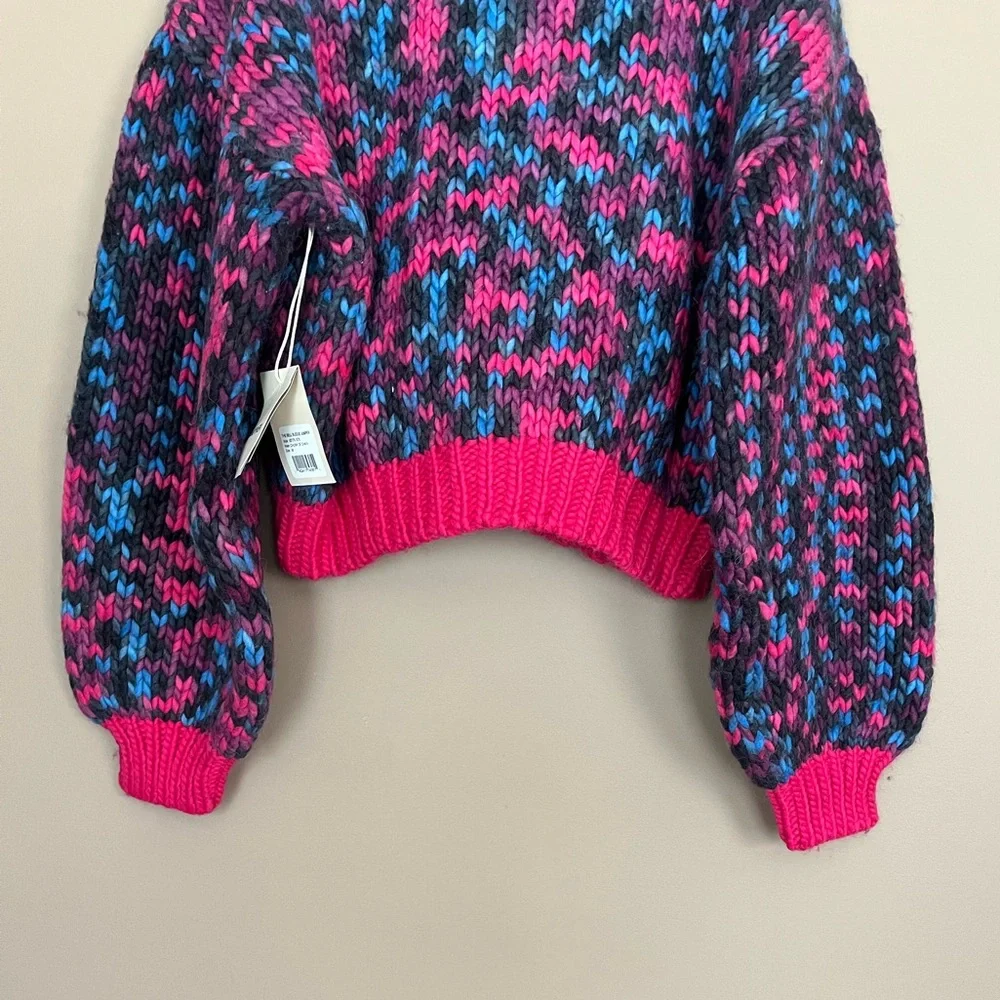 {MOTHER} The Bell Sleeve Jumper Sweater Alpaca and Wool Blend in Chunk of Chain - Picture 9 of 16